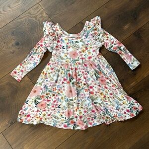 Like new Little Sleepies Mauve Meadow Twirl Dress, 2T